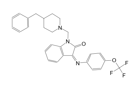 2H-indol-2-one, 1,3-dihydro-1-[[4-(phenylmethyl)-1-piperidinyl]methyl]-3-[[4-(trifluoromethoxy)phenyl]imino]-, (3Z)-