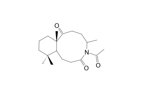 N-ACETYL-9-OXO-14,15,17-TRINOR-8,9-SECOLABDANE-8,13-XI-LACTAM