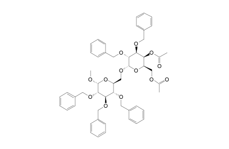 METHYL-O-(4,6-DI-O-ACETYL-2,3-DI-O-BENZYL-ALPHA-D-GALACTOPYRANOSYL)-(1->6)-2,3,4-TRI-O-BENZYL-ALPHA-GLUCOPYRANOSIDE