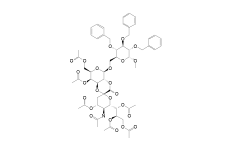 #9;METHYL-[5-ACETAMIDO-4,7,8,9-TETRA-O-ACETYL-3,5-DIDEOXY-D-GLYCERO-ALPHA-D-GALACTO-2-NONULOPYRANOSYL-(1''->2')-LACTONE]-(2->3)-O-(4,6-DI-O-ACETYL-BETA-D-GALACT