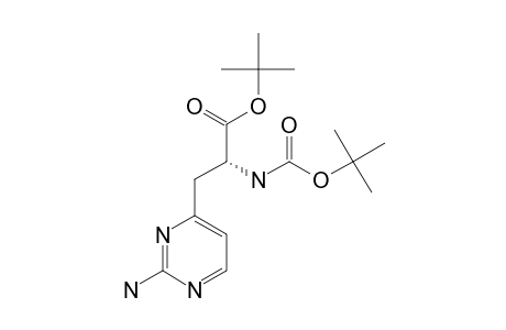 (S)-ALPHA-TERT.-BUTOXYCARBONYLAMINO-BETA-(2-AMINOPYRIMIDIN-4-YL)-PROPANOIC-ACID-ALPHA-TERT.-BUTYLESTER