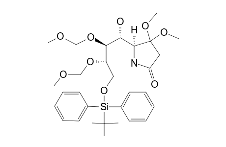 (1'R,2'S,3'S,5S)-5-[4'-(TERT.-BUTYLDIPHENYLSILYLOXY)-1'-HYDROXY-2',3'-BIS-METHOXYMETHOXY]-BUTYL-4,4-DIMETHOXY-PYRROLIDIN-2-ONE