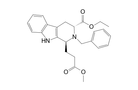 (1S,3R)-2-(benzyl)-1-(3-keto-3-methoxy-propyl)-1,3,4,9-tetrahydro-$b-carboline-3-carboxylic acid ethyl ester