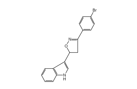 3-[3-(p-bromophenyl)-2-isoxazolin-5-yl]indole