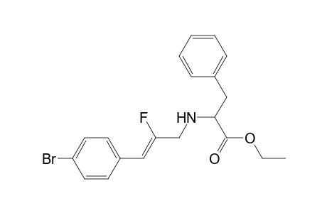 (Z)-N-[3-(4-Bromophenyl)-2-fluoro-2-propenyl]-phenylalanine ethyl ester