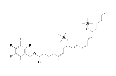 8,15-dihydroxy-(5Z,9E,11Z,13E)-eicosatetraenoic acid, PFB,TMS derivative