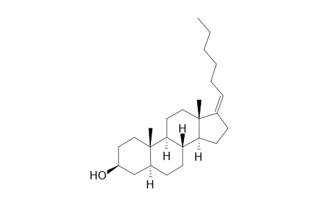 (17 Z)-21,27-bis(nor)-5.alpha.-Cholest-17-en-3.beta.-ol