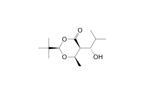 (1'S,2R,5S,6R)-2-(t-butyl)-5-(1'-hydroxyisobutyl)-6-methyl-1,3-dioxan-4-one