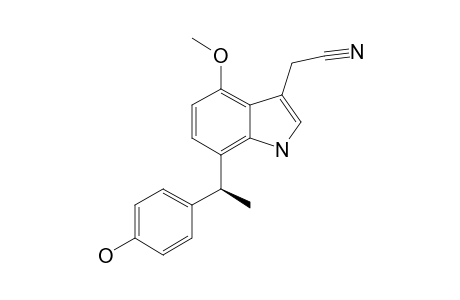 (+)-(S)-2-{7-[1-(4-HYDROXYPHENYL)-ETHYL]-4-METHOXY-1-H-INDOL-3-YL}-ACETONITRILE