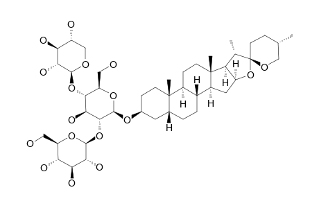 AS-1;3-O-[[BETA-D-GLUCOPYRANOSYL-(1->2)]-[BETA-D-XYLOPYRANOSYL-(1->4)-BETA-D-GLUCOPYRANOSYL]]-(25S),5-BETA-SPIROSTAN-3-BETA-OL