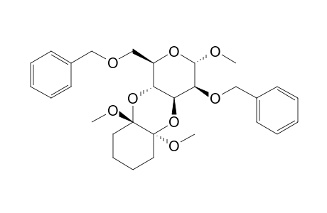 (1'S,2'S)-Methyl 2,6-di-O-benzyl-3,4-O-(1',2'-dimethoxycyclohexane-1',2'-diyl)-.alpha.,D-mannopyranoside