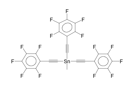 TRIS(PENTAFLUOROPHENYLETHYNYL)METHYLSTANNANE