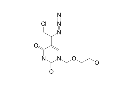 1-[(2-HYDROXYETHOXY)-METHYL]-5-(1-AZIDO-2-CHLOROETHYL)-URACIL