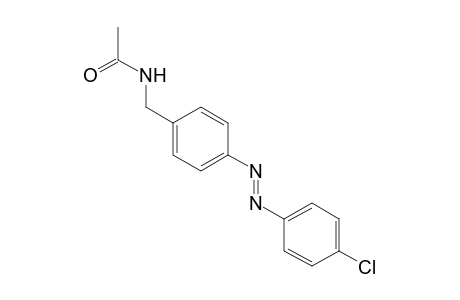 N-{p-[(p-CHLOROPHENYL)AZO]BENZYL}ACETAMIDE