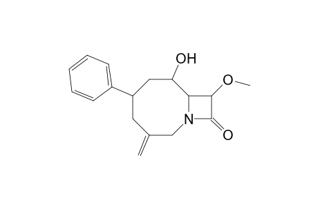 9-Methoxy-5-phenyl-7-hydroxy-3-methylene-1-azabicyclo[6.2.0]decan-10-one