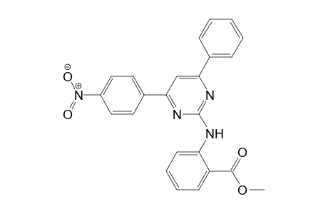 2-(4-(4-Nitrophenyl)-6-phenyl-2-pyrimidinylamino)benzoic acid methyl ester