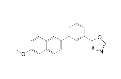 6-Methoxy-2-{3'-[5"-oxazolyl)phenyl]}-naphthalene