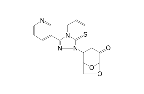 2-(4-allyl-3-(pyridin-3-yl)-5-thioxo-4,5-dihydro-1H-1,2,4-triazol-1-yl)-6,8-dioxabicyclo[3.2.1]octan-4-one