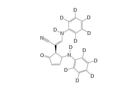 5-(Perdeuteriphenylamino)-1-[2'-(perdeuteriophenylamino)-1'-cyanoethyl]-2-cyclopentanone