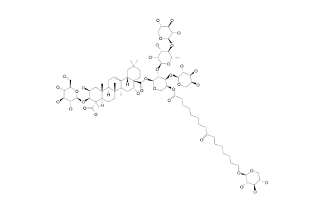 #8;PHYSENOSIDE-S8;28-O-BETA-D-XYLOPYRANOSYL-(1->4)-ALPHA-L-RHAMNOPYRANOSYL-(1->2)-[[ALPHA-L-ARABINOPYRANOSYL-(1->3)]-4-O-(9-OXO-16-BETA-[(D-XYLOPYRANOSYL)-OXY]