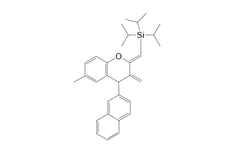 2-(Z)-Triisopropylsilylmethylene-3-methylidene-4-(2-naphthyl)-6-methyl-chromane