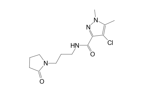 4-chloro-1,5-dimethyl-N-[3-(2-oxo-1-pyrrolidinyl)propyl]-1H-pyrazole-3-carboxamide