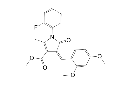 methyl (4Z)-4-(2,4-dimethoxybenzylidene)-1-(2-fluorophenyl)-2-methyl-5-oxo-4,5-dihydro-1H-pyrrole-3-carboxylate