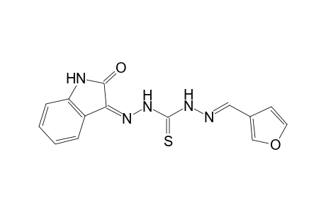 3-{[(3Z)-2-Oxo-2,3-dihydro-1H-indol-3-ylidene]amino}-1-[(E)-(furan-3-ylmethylene)amino]thiourea