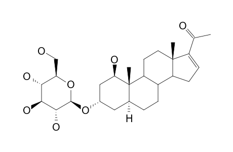 1-BETA,3-ALPHA-DIHYDROXY-5-ALPHA-PREGN-16-EN-20-ONE-3-O-BETA-D-GLUCOPYRANOSIDE