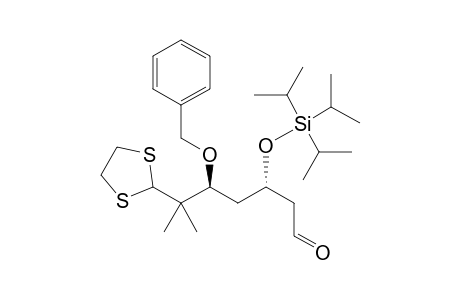 (3S,5S)-5-benzoxy-6-(1,3-dithiolan-2-yl)-6-methyl-3-triisopropylsilyloxy-enanthaldehyde