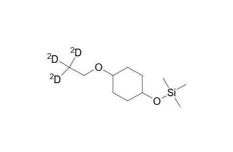 4-Ethoxy-.beta.-D3-cyclohexanol TMS ether