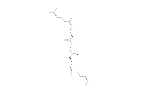 SUCCINIC ACID, BIS(3,7-DIMETHYL-2,6-OCTADIENYL) ESTER