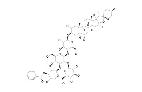 (25R)-5-ALPHA-SPIROSTAN-2-ALPHA,3-BETA,6-BETA-TRIOL-3-O-BETA-D-GLUCOPYRANOSYL-(1->2)-O-[3-O-BENZOYL-BETA-D-XYLOPYRANOSYL-(1->3)]-O-BETA-D-GLUCOPYRA