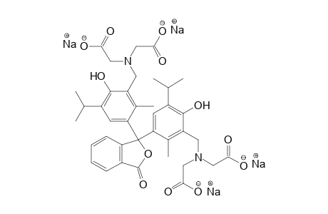 3',3''-BIS{[BIS(CARBOXYMETHYL)AMINO]METHYL}-5'-5''-DIISOPROPYL-2',2''-DIMETHYLPHENOLPHTHALEIN, TETRASODIUM SALT