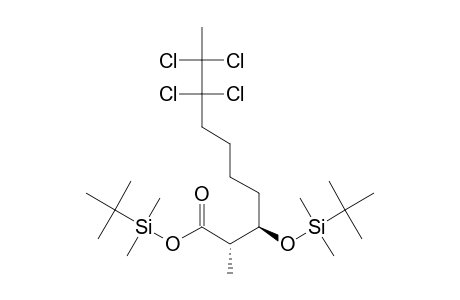 TERT.-BUTYLDIMETHYLSILYL-(2R,3R)-3-((TERT.-BUTYLDIMETHYLSILYL)-OXY)-2-METHYL-8,8,9,9-TETRACHLORODECANONATE