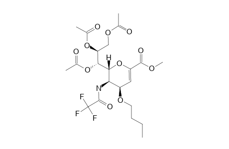 METHYL-7,8,9-TRI-O-ACETYL-2,6-ANHYDRO-3,5-DIDEOXY-4-O-BUTYL-5-[(TRIFLUOROACETYL)-AMINO]-D-GLYCERO-D-TALO-NON-2-ENOATE