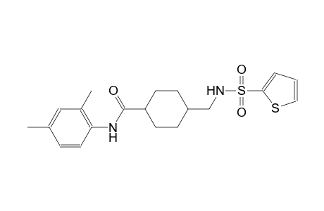 N-(2,4-dimethylphenyl)-4-{[(2-thienylsulfonyl)amino]methyl}cyclohexanecarboxamide