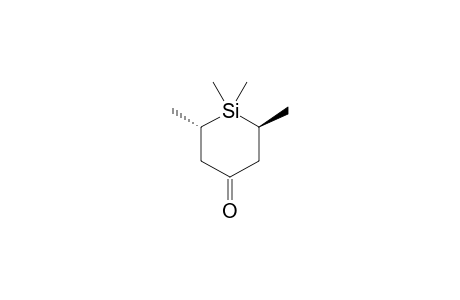 TRANS-1,1,2,6-TETRAMETHYL-1-SILACYCLOHEXAN-4-ONE