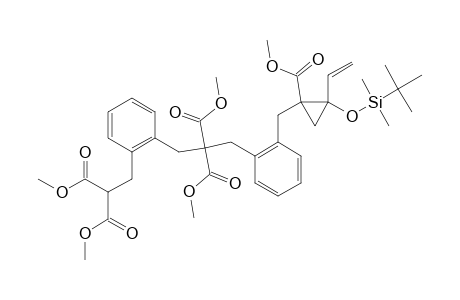 DIMETHYL-3-[2-[R-2-(TERT.-BUTYLDIMETHYLSILOXY)-T-1-METHOXYCARBONYL-2-VINYLCYCLOPROP-1-YL-METHYL]-PHENYL]-1-[2-[2,2-DI-(METHOXYCARBONYL)-ETHYL]-PHE