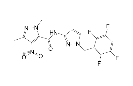 1,3-dimethyl-4-nitro-N-[1-(2,3,5,6-tetrafluorobenzyl)-1H-pyrazol-3-yl]-1H-pyrazole-5-carboxamide