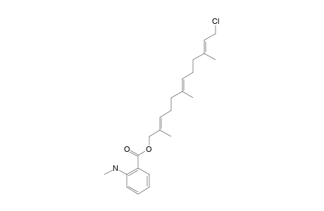 (E,E)-8-O-(2-N-METHYL-AMINOBENZOYL)-3,7,11-TRIMETHYL-2,6,10-DODECATRIENE-1-CHLORIDE