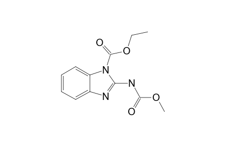 2-(carbomethoxyamino)benzimidazole-1-carboxylic acid ethyl ester