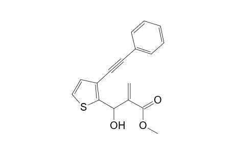 Methyl 2-(hydroxy(3-(phenylethynyl)thiophen-2-yl)methyl)acrylate