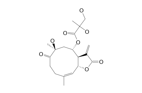 (6R*,7R*,8S*,10S*)-10-HYDROXY-8-(2-METHYL-2,3-DIHYDROXY-PROPANOYLOXY)-1-OXO-GERMACRA-4,11(13)-DIEN-6,12-OLIDE