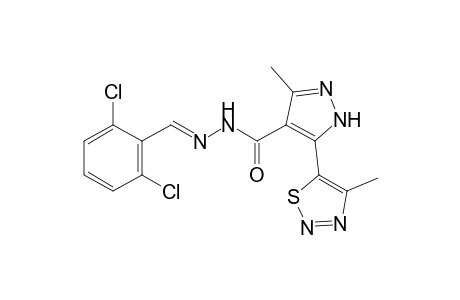 3-methyl-5-(4-methyl-1,2,3-thiadiazol-5-yl)pyrazole-4-carboxylic acid, (2,6-dichlorobenzylidene)hydrazide