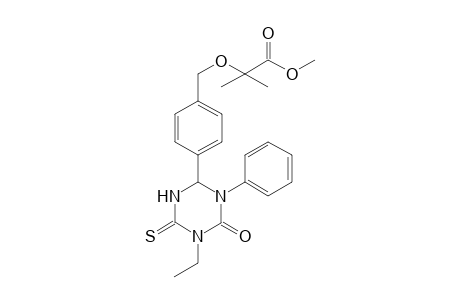 2-(1-Ethyl-3-phenyl-2-oxo-4-thioxo-5,6-dihydro-1H,3H-1,3,5-triazinebenzyloxy)-2,2-dimethylacetic acid methyl ester