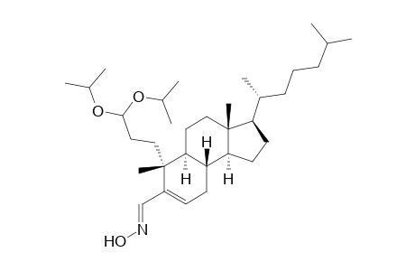 3,4-Secocholest-5-en-4-al, 3,3-bis(1-methylethoxy)-, oxime