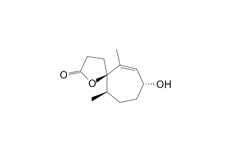 1-Oxaspiro[4.6]undec-6-en-2-one, 8-hydroxy-6,11-dimethyl-, (5.alpha.,8.alpha.,11.alpha.)-(.+-.)-