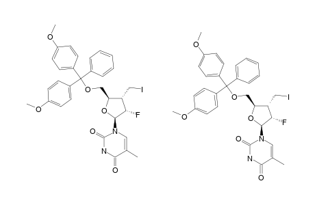 2',3'-DIDEOXY-5'-O-(4,4'-DIMETHOXYTRITYL)-2'-BETA-FLUORO-3'-C-(IODOMETHYL)-5-METHYLURIDINE