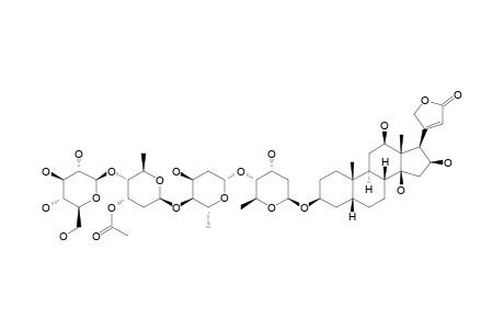 LANATOSID-D=DIGINATIGENIN-3-O-BETA-D-DIGITOXOSIDO-BETA-D-DIGITOXOSIDO-BETA-D-(3-ACETYL-DIGITOXOSIDO)-BETA-D-GLUCOSID,(3-BETA-R,5-BETA-H)